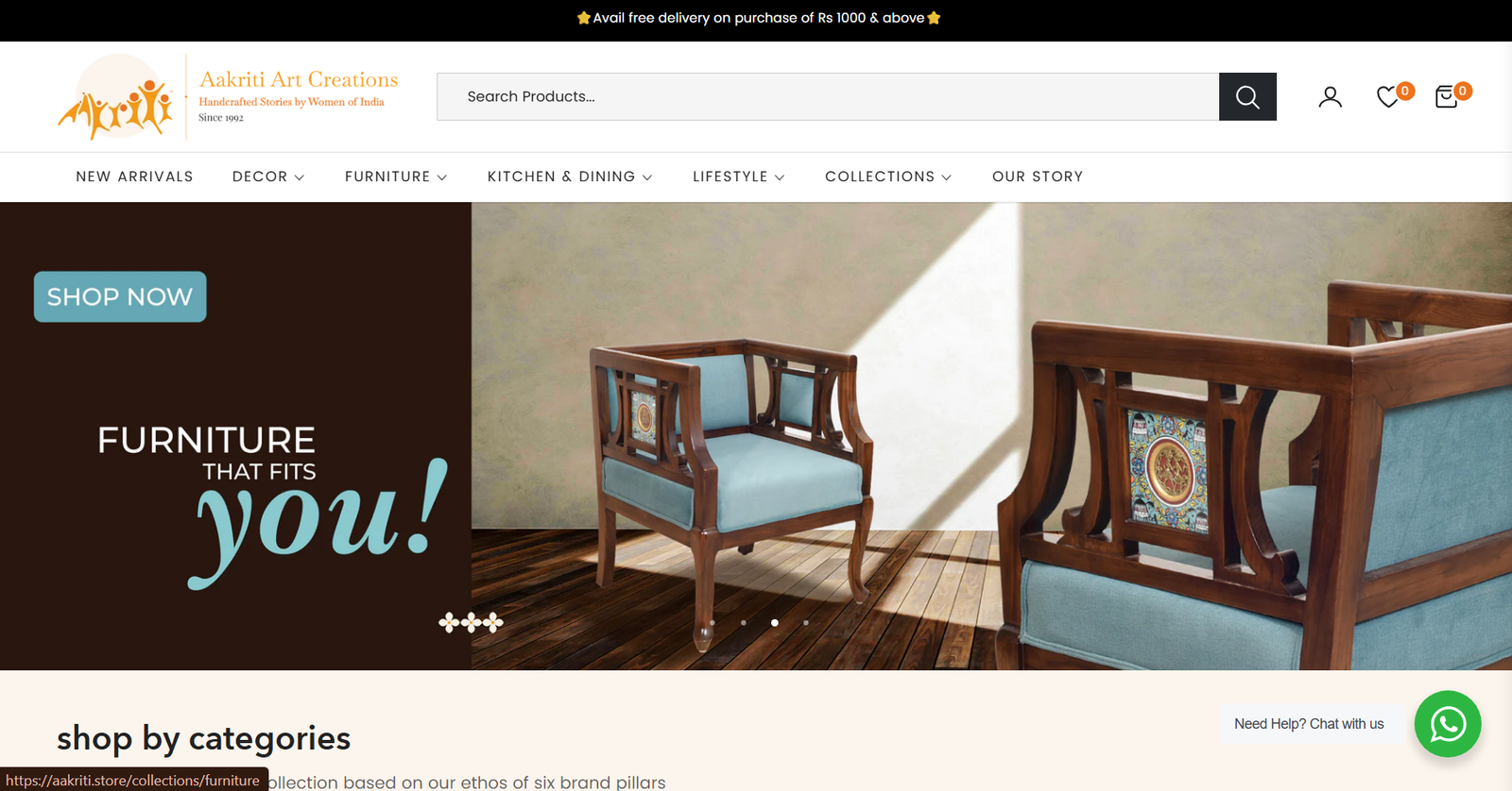 Aakriti Art Creation Home Page