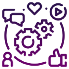 Social Media Management icon Digital Icon