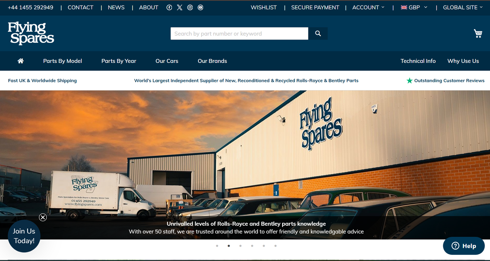 Flying Spare home page
