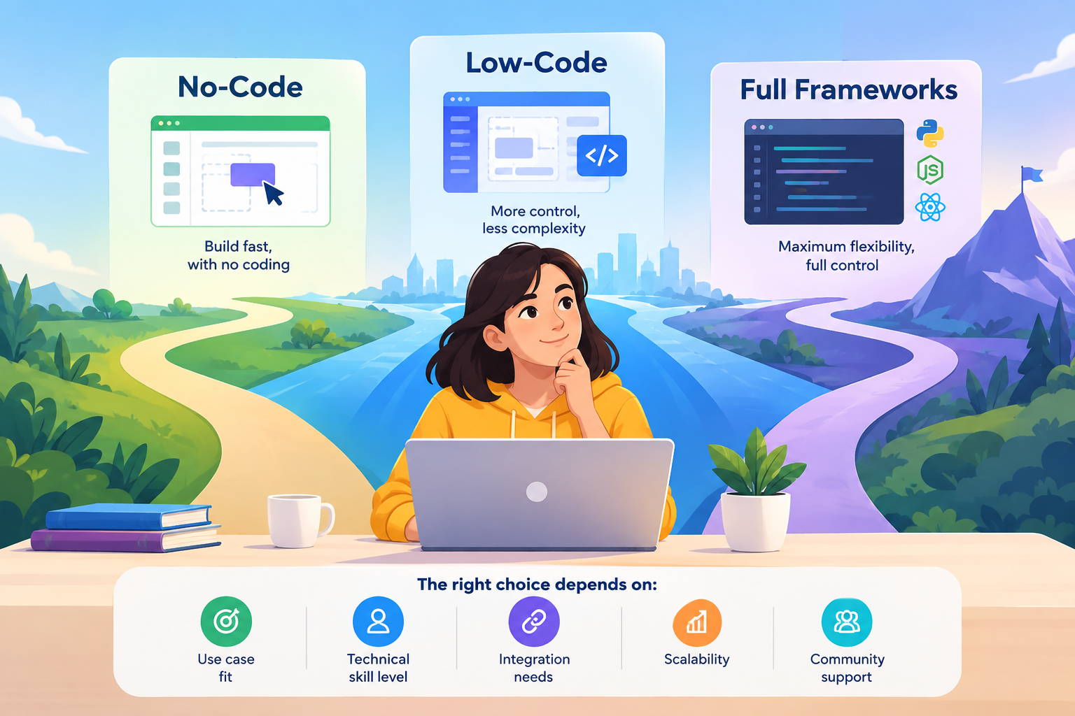Development path comparison