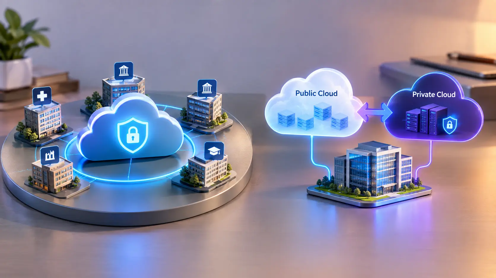 Community cloud shared by organizations with common security needs